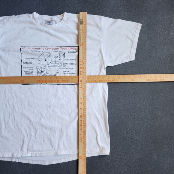 Vintage Understanding Computer Technology White Shirt XL - Picture 4 of 5